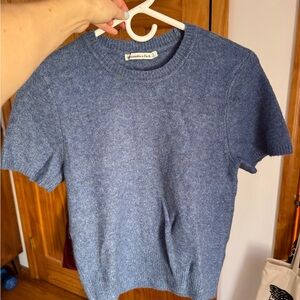 Abercrombie Cashmere Short Sleeve Sweater